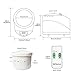 Steam Generator,Steam Shower, Steam Generator 1000W Larger Capacity 2L Steamer Pot For Sauna Wooden Barrels Sauna Generator,for Suitable Space Heating(C)
