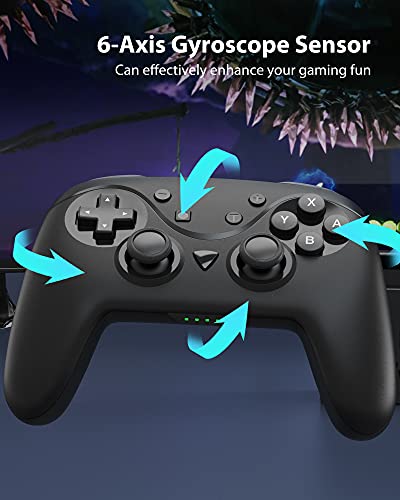 Yccteam Switch Controller Compatible With Switch/Switch Lite/Switch Oled, Switch Pro Controller With Nfc, Turbo, Dual Vibration Function And Wake Up #TOP4