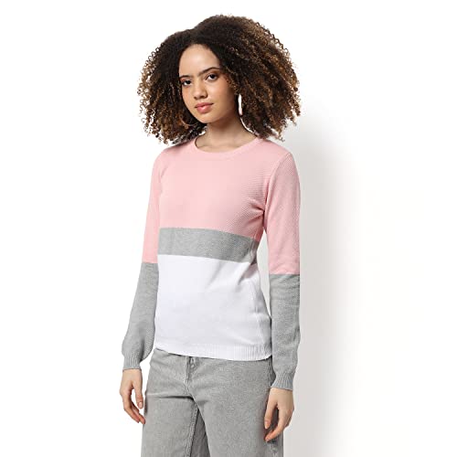 Image of PINACOLADA Women's Zip-Front Hoodie with Contrast Drawstring for Casual Wear | Hooded Neck | Long Sleeve | Zipper Closure | Cotton Sweatshirt Crafted with Comfort Fit for Everyday Wear