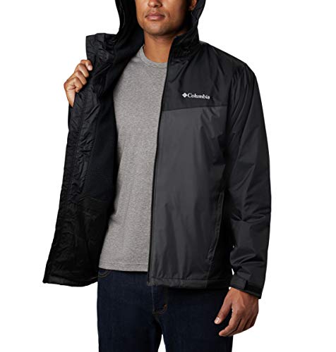 Image of Columbia Men's Glennaker Sherpa Lined Rain Jacket, Waterproof