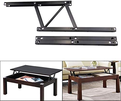 Sauton Coffee Table Lift Mechanism, Lift up Coffee Table Hardware, Black Spring Stand Furniture Hinges