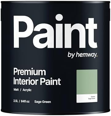 Hemway Sunset Pink - 2.5 Litre - Paint Premium Interior Indoor Matt British-Made Eco Acrylic Emulsion - Matt Finish, Low VOC, Interior Wall, Ceiling, Kitchen, Bathroom, Bedroom & Door