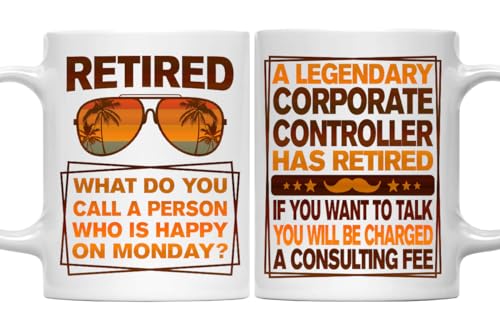 Retired Corporate Controller Mug, Legendary Corporate Controller Gift