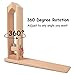 Junxave 360° Rotation Wood Sewing Pony Horse Leather Craft Table Lacing Desktop for DIY Hand Stitching Leathercraft Tools