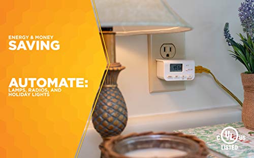 Woods 50027 50027Wd Indoor 24-Hour Digital Plug-In Timer, 1 Polarized Outlet, 1 Pack, 1-Pack #TOP3