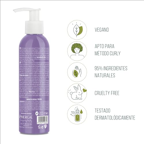 Naturtint CC Cream Silver Sin Aclarado | Elimina Los Tonos Amarillentos y Cobrizos, Repara, Protege y Acondiciona |Para Cabellos Rubios, Blancos y Teñidos | 95,8% Ingredientes Naturales | 200 ml