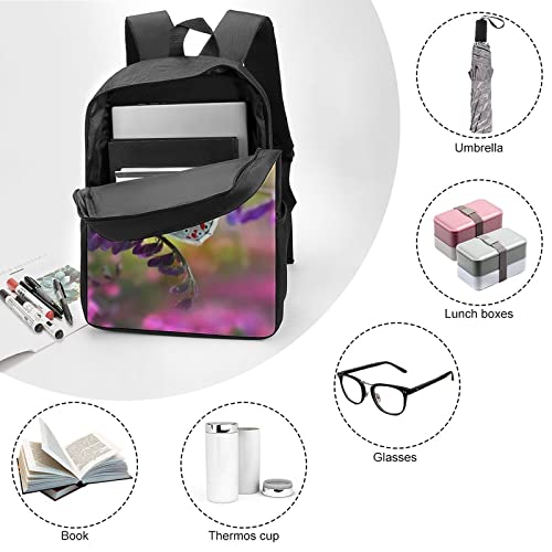 Sac à dos imprimé 3D papillon 17 pouces pour écolier