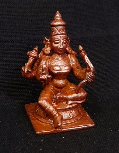 Image of Raja Rajeshwari Murti Copper Idol - 1.6 in - Pack of 1