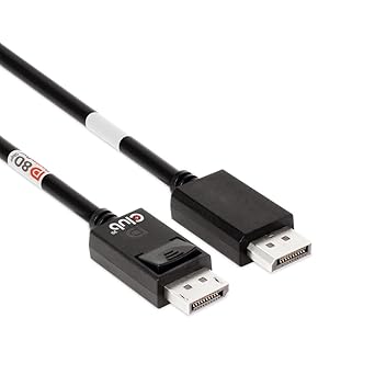 Club 3D CAC-1091 1.2 Meter/ 3.94 Feet DisplayPort 2.1 Bi-Directional VESA DP80 Certified Cable with G-SYNC, HDR 4K 144Hz, 8K60Hz, 10K60Hz, 4K 240Hz M/M
