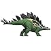 Mattel Jurassic World Dinosaur Figure Toy, Gigantic Thrashers Large Stegosaurus with 2 Attack Action & Evolve Feature, Digital Play