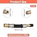 FdcLixuvol 2 Pcs Valve Stem Extension, 3.93 Inches Flexible Brass Valve Stem Extension Adapter, Universal Fit Durable Design Bike Pump Tire Adapter for Car, Truck, RV, Motorcycle, Bike, Scooter