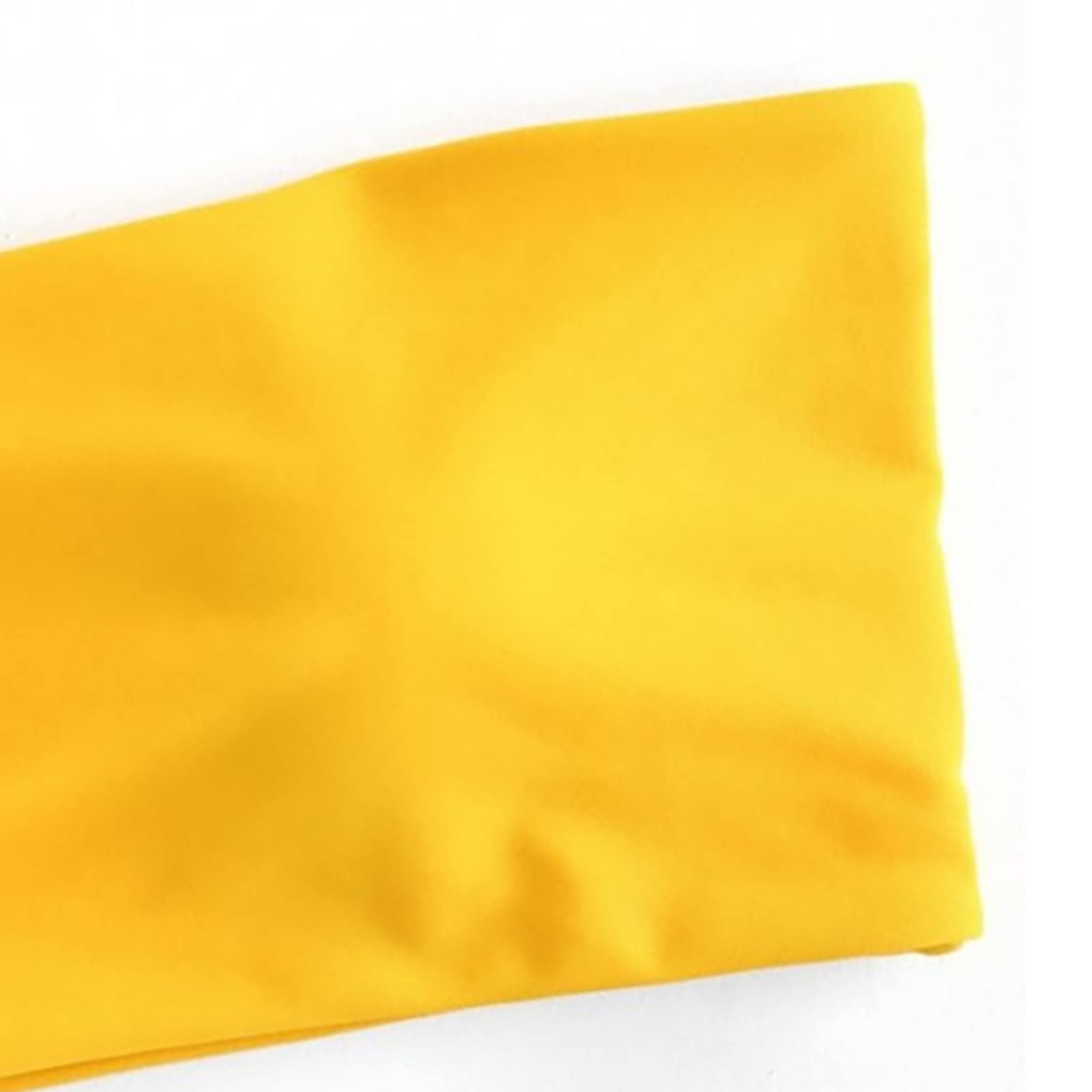Ensemble de Bikini Bandeau pour Femme Maillot de Bain Deux Pièces Rembourré Maillots de Bain Maillot de Bain Bikini Maillots de Bain(L-Jaune)
