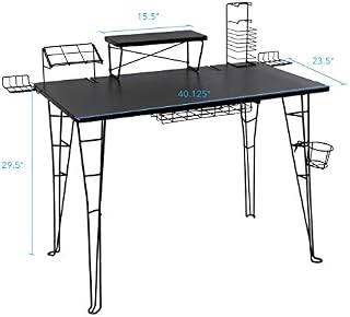 Atlantic Gaming Original Gaming Desk - 32 inch TV Stand, Charging Station, Speaker/5