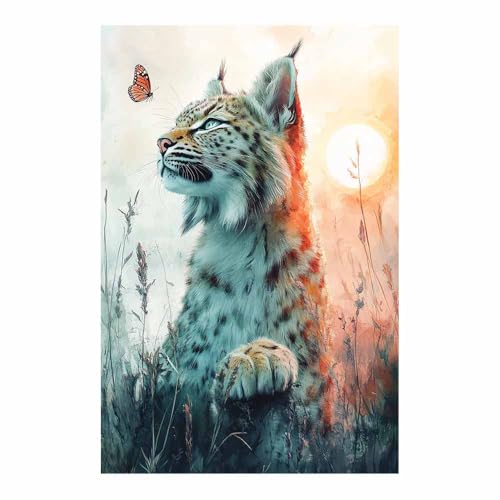 Tableau lynx aquarelle pour créer une ambiance zen dans votre chambre