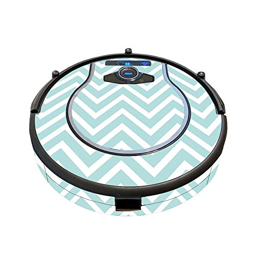 Image of MightySkins Skin Compatible with Shark Ion Robot 750 Vacuum Minimal Coverage - Aqua Chevron | Protective, Durable, and Unique Vinyl wrap Cover | Easy to Apply, Remove | Made in The USA