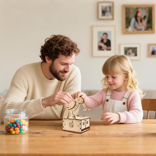 3D Wooden Puzzles for Adults,Wooden Toothpick for Child and Adult,Model Building Kit,Educational Brain Teaser,Unique Gift for Kids and Friends on Birthday and Christmas Day