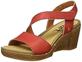 Forro transpirable Art Rotterdam, Sandalias con cuña Mujer, Coral, 36 EU
