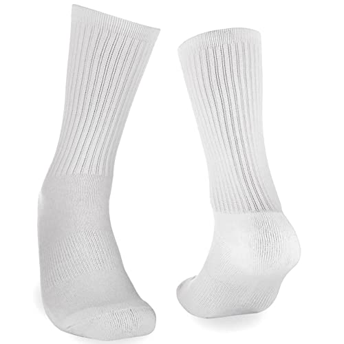 Men's Socks Athletic Casual Socks Sport Running Calf Socks For Men (9-11, Black (3 Pairs)) #TOP1