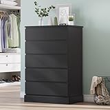DICTAC Black Tall Dresser for Bedroom...