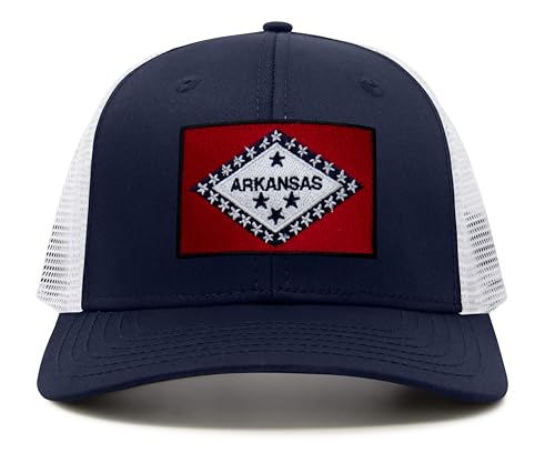 Image of International Tie State Hat for Men and Women, Adjustable Snapback Trucker Baseball Cap with Embroidered Patch