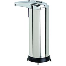 Better Living Touchless Automatic Soap Dispenser, Hands Free Touchless, Works with Sanitizer, Bathroom Countertop Motion Sensor Soap Pump Dispenser with Volume Control, 8 oz, Stainless Steel