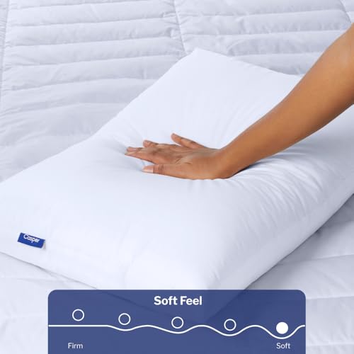 Image of Casper Sleep Down Pillow for Sleeping, King, White, Two Pack
