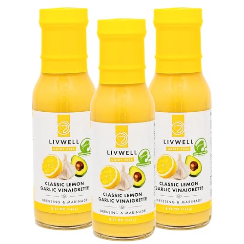 LIVWELL Classic Lemon Garlic Vinaigrette & Marinade 8 fl oz