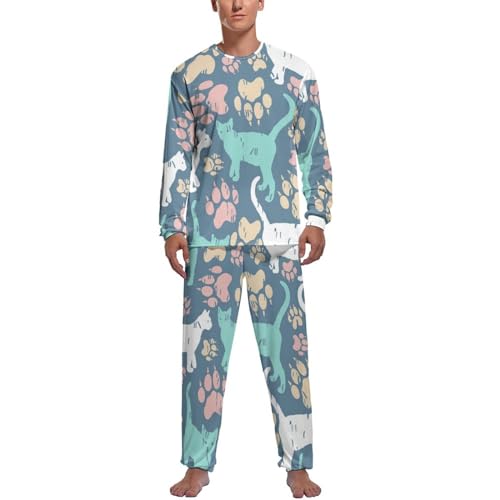 Pyjama homme haut et bas manche longue anti-froid pour nuits agitées