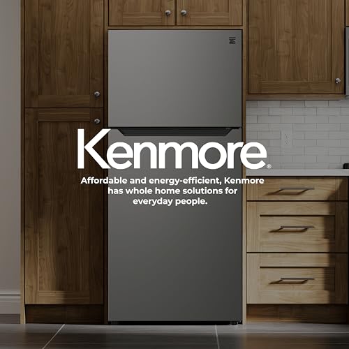 Kenmore 33" Top Mount Refrigerator with Freezer - Adjustable Shelving, Humidity-Controlled Crispers, LED Lighting, ENERGY STAR Certified, 25 cu. ft. Capacity - Fingerprint Resistant Stainless Steel - Image 10