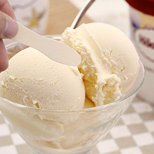 Czwestc 500 Pcs Wooden Ice Cream Spoons, Mini Disposable Tasting Spoons Wooden, Small Dessert Spoons, Mini Spoons For Crafts, Tasting, Sampling (3 Inch) #TOP6