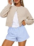 Trendy Queen Cropped Cardigan Sweaters for Women Fall Fashion Clothes 2026