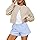Trendy Queen Cropped Cardigan Sweaters for Women Lightweight Crop Knit Y2k Fall Outfits Fashion Clothes 2025 Oatmeal M