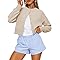 Trendy Queen Cropped Cardigan Sweaters for Women Lightweight Crop Knit Y2k Fall Outfits Fashion Clothes 2025 Oatmeal M