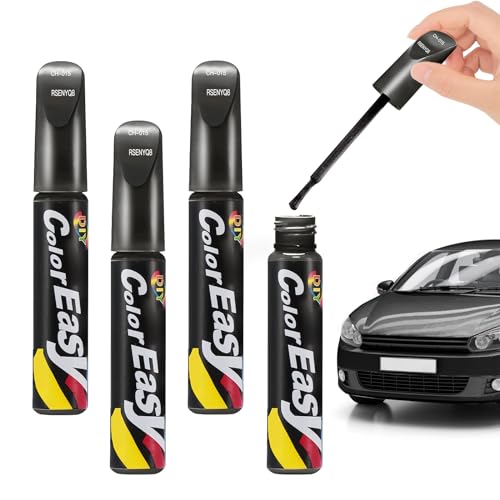 Pardofelis 4 Pieces Car Scratch Marker Pen, 12 ml Car Scratch Repair Pen, Car Paint Touch Up Pen, Car Scratch Remover Pen, Car Scratch Repair Marker, Black