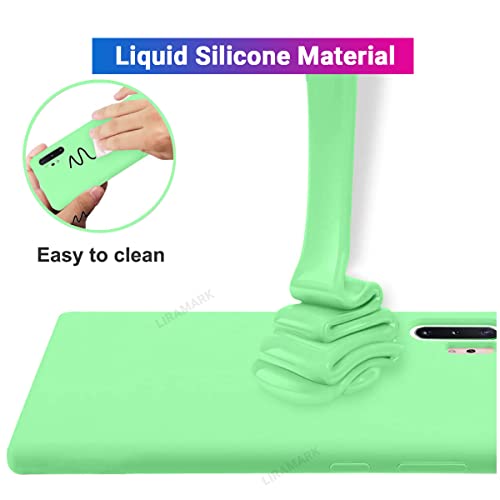 Image of LIRAMARK Liquid Silicone Soft Back Cover Case for Samsung Galaxy Note 10 Plus /Note 10+ (Mint Green)