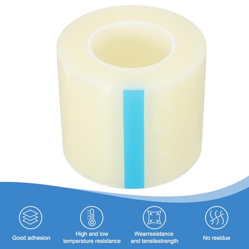 Image of PATIKIL Removable Protective Film Tape, 4.7 Inch x 656 ft PE Surface Protective Scratch Film Tape Roll for Furniture Electrical Appliances Plastic Hardware Low Stickiness, Clear