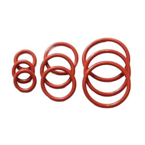 Joint torique rouge VMQ pour stopper les fuites de raccordement diamètre 17 mm
