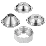 4 PCS Texture Sprayer Orifice Tip Set, 3 Nozzle Tips 1 Threaded Collar Drywall Wall Painting Sprayer Nozzle Tips...