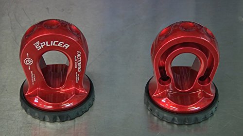 Factor 55 Splicer 3/8-1/2" Synthetic Rope Splice-On Shackle Mount - Gray #TOP3