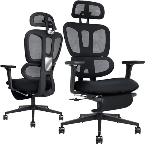 Ergonomic Office Chair with Foot Rest and Lumbar Support