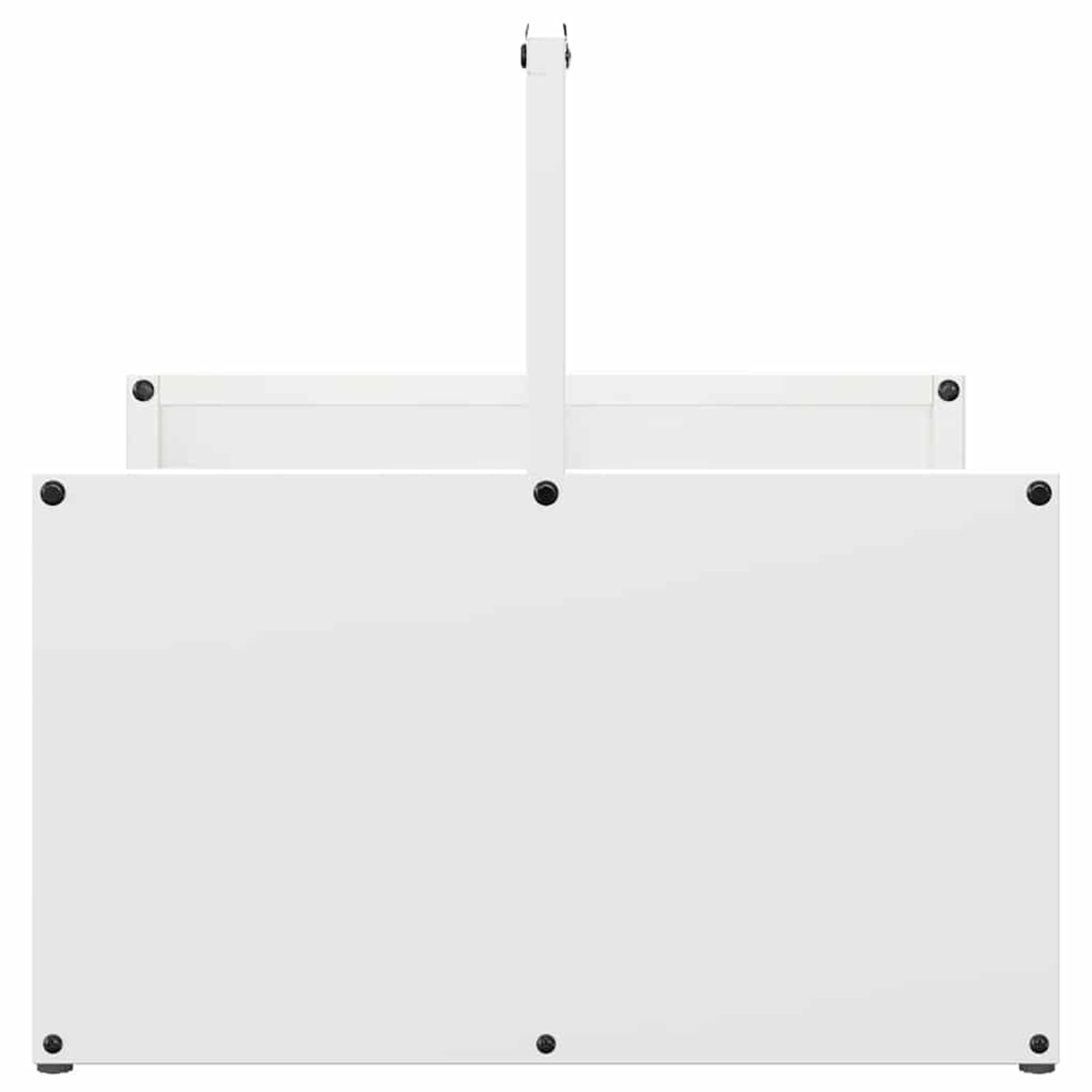 ATOMSTACK MAKER Brennholzregal aus kaltgewalztem Stahl, weiß, 40 x 40 x 40 cm, 100 kg Tragkraft – robustes & platzsparendes Kaminholzlager für Ofen, Kamin & Wohnzimmer – einfacher Aufbau