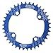 OUKENS Plateau, 38T Étroit Large Unique Chaîne Anneau Rond Ovale Plateau pour Vélos De Route VTT(Bleu)
