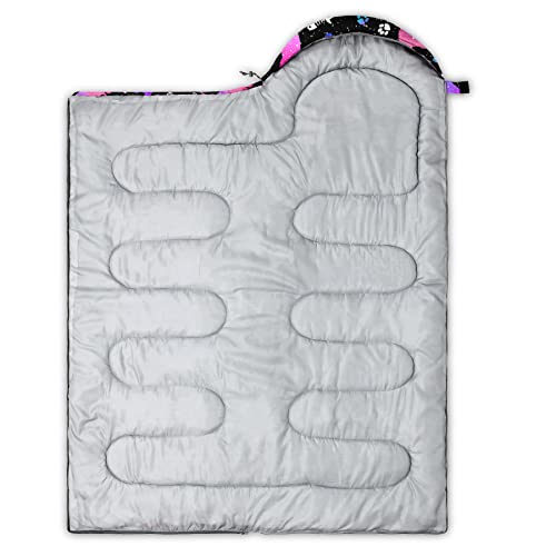 Image of QOOMO Camping Sleeping Bags,3 Season Warm & Cool Weather,Lightweight,Waterproof Sleeping Bags for Adults & Kids,Traveling,and Outdoors,Camping Gear Equipment