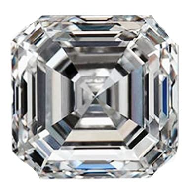 Cubic Zirconia Super Quality Asscher cut Synthetic stone 7A Excellent Quality U.S.A Shipper (11.0 X 11.0 MM)