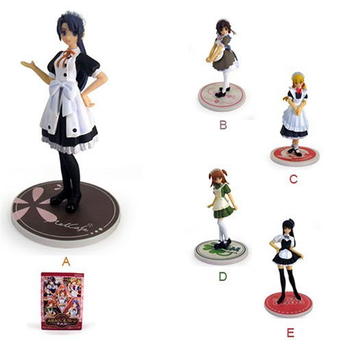 Maid Cafe Costume Party PVC Figures (Set of 5) [Toy] (japan import)