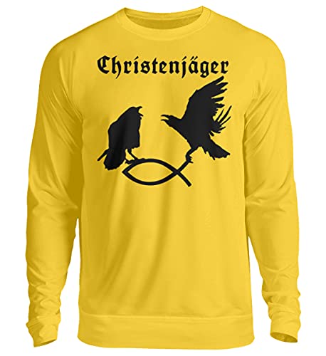 Hugin et Munin pull de Noël jaune vêtement hiver grande taille