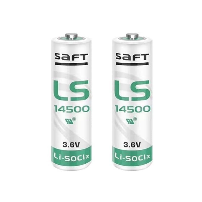 KCATDREY 2 Pack LS14500 AA 3.6V Batteries Replacement for SAFT LS 14500 Use for Smart Gauge Device Alarm Sensor Non-Rechargeable