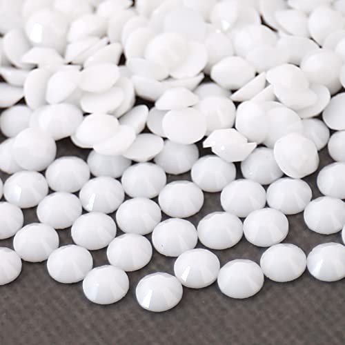 Aurehen 10000Pcs 2-6Mm White Resin Flat Back Rhinestones, Round Non Hotfix Resin Rhinestones Nail Gems Stones With Tweezer & Picker Pen For Tumblers Nail Art & Diy Decoration #TOP3
