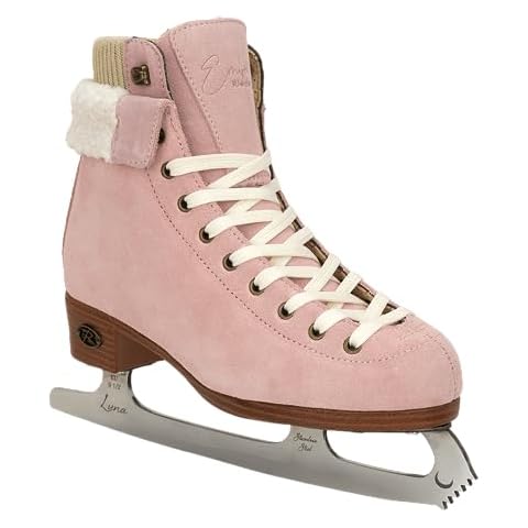 Riedell Ember Ice Skates - Recreational Figure Ice Skates | Blush | Size 7 Cover