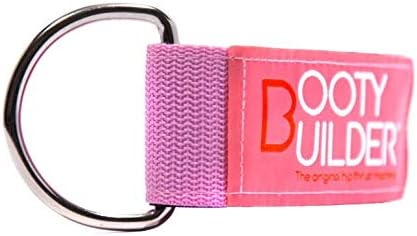 Booty Builder Ankle Strap for Cable Machines, Legs, Glutes, Abs and Hip Workouts, Fully Adjustable & Breathable, Home & Gym Color - Pink